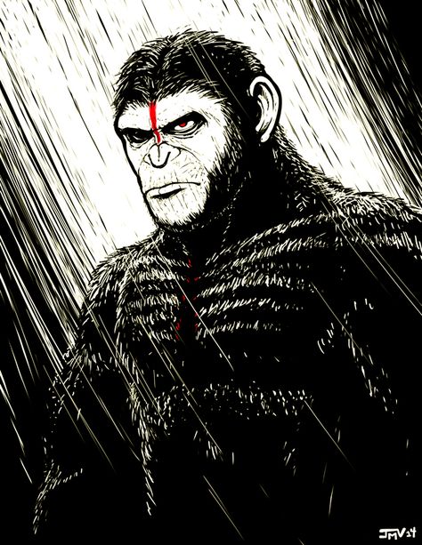 Dawn of the Planet of the Apes: Caesar Caesar Planet Of The Apes Icon, Caesar Ape Wallpaper, Cesar Planet Of The Apes, Caesar Planet Of The Apes Art, Planet Of The Apes Wallpaper, Caesar Ape, Planet Of The Apes Tattoo, Planet Of The Apes Art, Caesar Planet Of The Apes