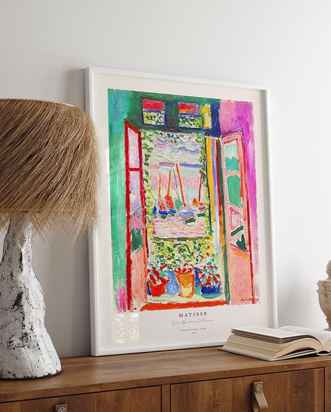 Henri Matisse Open Windows Collioure Poster Frame is not included. Water Based UV-Resistant Japanese archival inks Posters are printed on 240 gsm archival matte photo paper. Worldwide Shipping Shop Online www.duwart.com #interiordesign #içmimar #dekorasyon #interior #gallerywall #livingroomdecor #poster #ukiyoe #interiordecor #kadıköy #interiorstyling #vintageart #simpledecor #artprints #artprint #wallart #homeart #walldecor #homedecor #iskandinavdekorasyonu #abstractart #lineart #scandi... Scandinavian Decor, Henri Matisse, Simple Decor, Japanese Art, Poster Frame, Boho Decor, Vintage Art, Home Art, Line Art