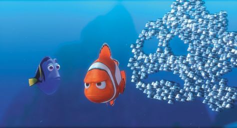 "Bla bla bla. Bla bla ble bla bla." (Finding Nemo) Nemo Movie, Finding Nemo Characters, Finding Nemo 2003, Disney Finding Nemo, Mind Blowing Facts, Film Disney, Finding Dory, Finding Nemo, Clown Fish