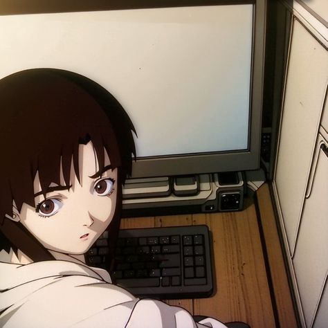 Serial Experiments Lain, Crystal Castle, Old Anime, Present Day, Of Ideas, Reading Lists, Cute Icons, Group Chat, Anime Character