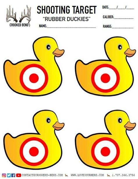 Paper Shooting Targets, Paper Targets, Rubber Duckies, Shooting Targets, Target Practice, Archery Hunting, Boredom Busters, Yard Games, Carnival Games