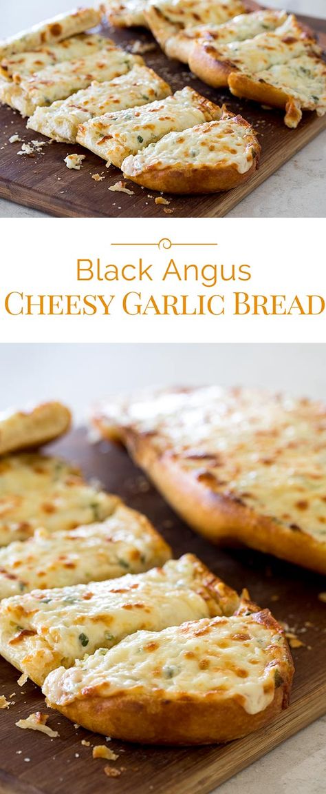 Black Angus Cheesy Garlic Bread, Bread Recipes Garlic, Garlic Meals, Cheeses Bread, Cheesy Garlic Bread Recipe, Bread Tags, Garlic Cheese Bread, Garlic Bread Recipe, Cheesy Garlic Bread