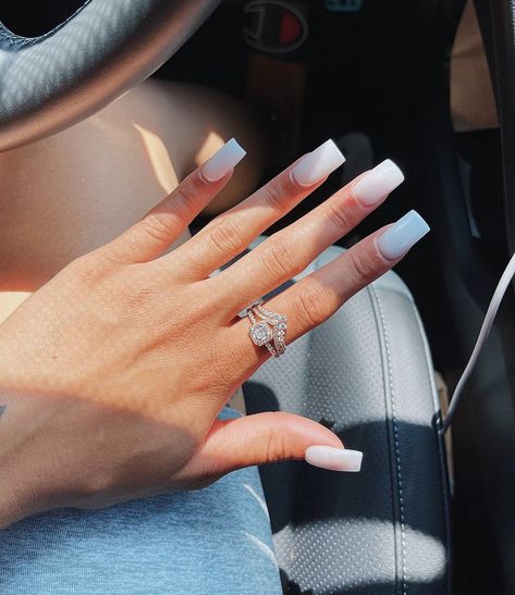 Milky White Coffin Nails, Milky White Coffin, Azlia Williams, White Coffin Nails, Acrylic Nails Coffin, Classy Nails, Milky White, Nail Tech, Coffin Nails