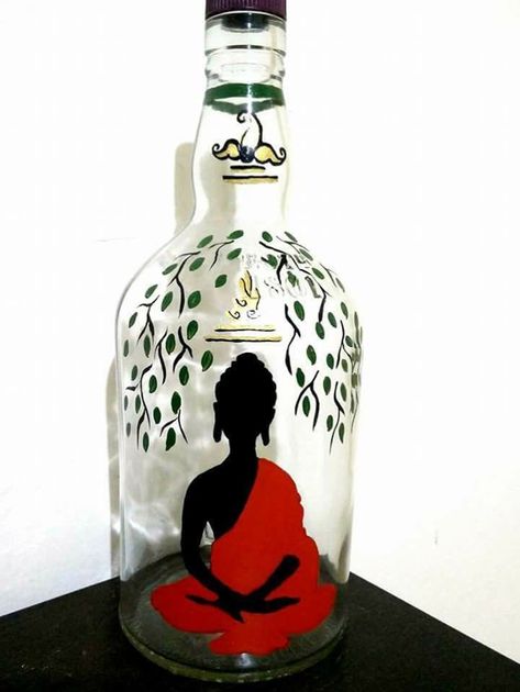 #glass_art_canvas #glass_art_church #glass_art_christmas tree #glass_art_cremation #k_c_art_glass #calters_art_glassMetal wine glass art Christmas wine glass art woman in wine glass art black and white wine glass art abstract wine glass art #george_scott_glass_artist #glass_art_design #glass_art_diy #glass_art_desk Beer Bottle Art, Bottles Decoration Diy, Bottle Art Projects, Glass Painting Patterns, Hand Painted Wine Bottles, Art And Craft Ideas, Hand Painted Bottles, Glass Painting Designs, Glass Bottle Diy