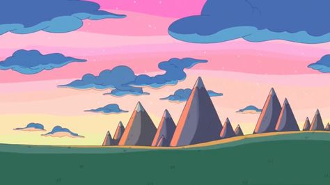 Adventure Time Background, Pixel Art Food, Time Background, Adventure Time Drawings, Pendleton Ward, Land Of Ooo, Sunrise Mountain, Adventure Time Wallpaper, City Background