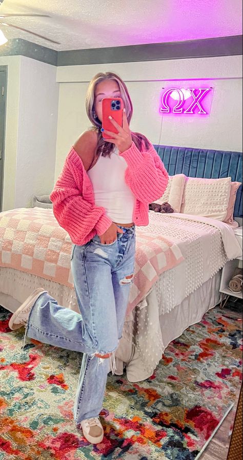 jeans are hidden logan dad jeans shoes are vintage havana cardigan is from shein Jeans Shoes, Dad Jeans, Vintage Havana, Shoes With Jeans, Preppy Outfits, Havana, Cool Outfits, Outfit Inspo, Clothes