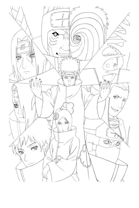 Naruto para colorir Tato Naruto, Manga Coloring Book, Naruto Sketch Drawing, Anime Lineart, Naruto Tattoo, Itachi Uchiha Art, Naruto Sketch, Anime Drawing Books, Naruto Drawings