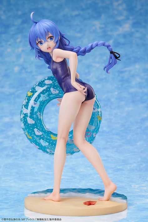 Preorder open🩱: Mushoku Tensei: Jobless Reincarnation II Roxy Migurudia -Navy Blue Swimsuit- 1/7 (Design COCO) #mushokutensei #roxygirl #swimsuit #designcoco #yamita #yamitafigure #figure #anime #animefigure Navy Blue Swimsuit, Jobless Reincarnation, Mushoku Tensei, Swim Ring, Roxy Girls, Make Waves, Ocean Vibes, Blue Swimsuit, Action Figures Toys