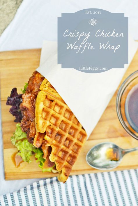 Waffle Wrap, Maple Balsamic Vinaigrette, Maple Balsamic, Balsamic Vinaigrette Dressing, Waffle Sandwich, Vinaigrette Dressing, Burgers Sandwiches, Chicken And Waffles, Balsamic Vinaigrette