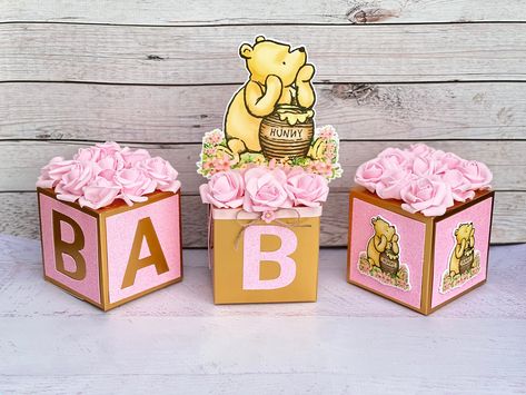 Pooh Table Centerpiece, Safari Baby Shower Boy, Baby Blocks Baby Shower, Girl Baby Shower Centerpieces, Birthday Theme Decoration, Mandala Wallpaper, Disney Baby Shower, Classic Pooh, Winnie The Pooh Birthday