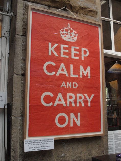 The original. Calm Poster, Keep Calm Carry On, Ww2 Posters, Keep Calm Posters, Daily Mantra, History Nerd, British Government, Battle Of Britain, Worst Case Scenario