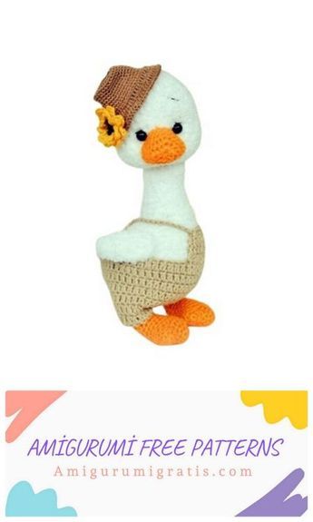 Amigurumi Goose Free Pattern Goose Pattern, Easter Toys, Valentines Crochet, Haken Baby, Easter Crochet, Amazing Ideas, Amigurumi Free, Amigurumi Free Pattern, Crochet For Beginners