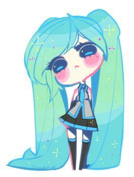 Long Blue Hair, Miku Hatsune Vocaloid, Miku Hatsune, Cute Anime Chibi, Kawaii Chibi, Cute Kawaii Drawings, Chibi Drawings, Manga Cosplay, Cute Chibi