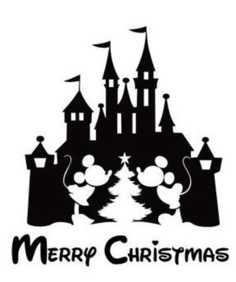 Disney Christmas Crafts, Disney Free, Wood Pallet Signs, Mickey Christmas, Christmas Fonts, Silhouette Crafts, Merry Little Christmas, Vinyl Crafts, Disney Christmas