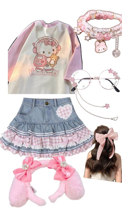 Types Of Clothing Styles, Royal High Outfits Ideas Cheap, Kawaii Outfit Ideas, Funky Outfits, Aesthetic Fits, Pink Outfits, Really Cute Outfits, Kawaii Clothes, Kawaii Girl