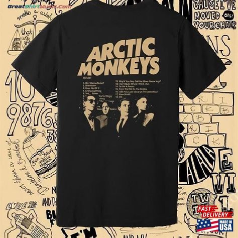 Arctic Monkeys Shirt Rock Music Album 2023 Tour Graphic Tee Am Art Logo Band Members Songs Setlist Duotone Design Unisex Sweatshirt Check more at https://greatshirtmusic.com/product/arctic-monkeys-shirt-rock-music-album-2023-tour-graphic-tee-am-art-logo-band-members-songs-setlist-duotone-design-unisex-sweatshirt/ Arctic Monkeys Shirt, Arctic Monkeys T Shirt, Monkey T Shirt, Artic Monkeys, Band Members, Band Shirts, Music Album, Vintage Tee, Arctic Monkeys