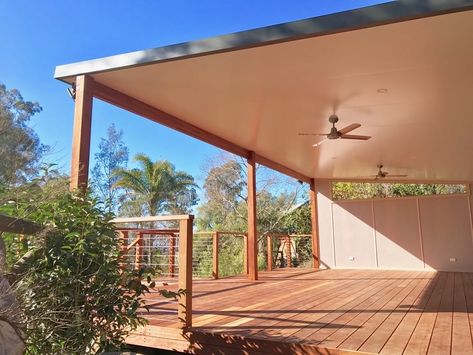 Flat Roof Pergola, Weatherboard House, Luxury Windows, Four Seasons Room, Gable House, Timber Roof, Building A Pergola, Insulated Panels, Alfresco Area