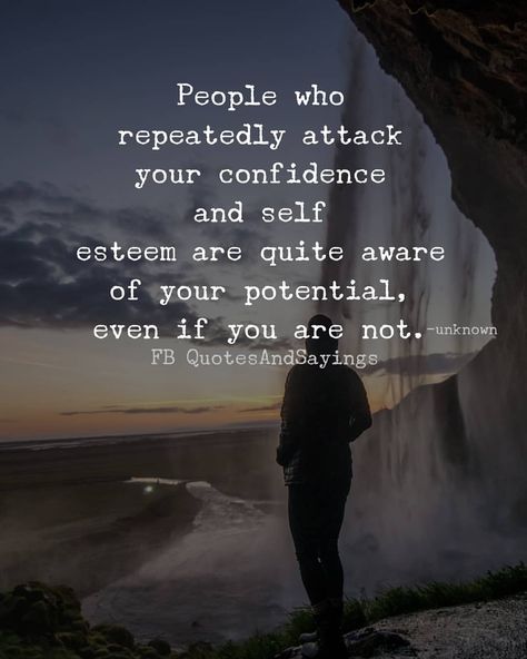 People who repeatedly attack your confidence and self esteem are quite aware of your potential, even if you are not. Remember to you-know-… Podcast Inspiration, Jennifer Hall, Head Quotes, Everything Is Energy, Instagram People, Motivational Quotes For Students, Quotes On Instagram, Outdoor Quotes, Self Esteem Quotes