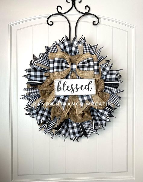 Burlap wreath christmas