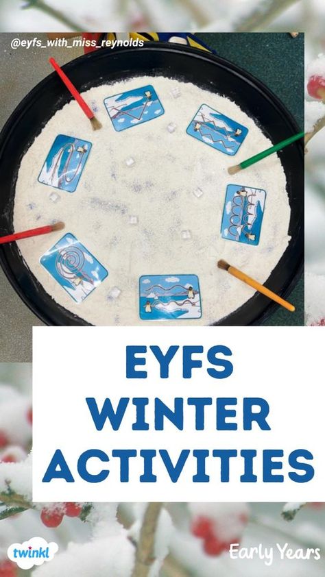 How wonderful is this EYFS mark making tray with a winter spin? If you've come to pinterest looking for winter eyfs activities simply click this pin and you'll be full of ideas! Thanks @eyfs_with_miss_reynolds Early Years Winter Activities, Dear Santa Activities Eyfs, Winter Role Play Eyfs, Winter Eyfs Activities Ideas, Winter Tuff Tray Ideas Eyfs, Winter Tuff Tray Ideas, Eyfs Mark Making, Winter Eyfs Activities, Winter Eyfs