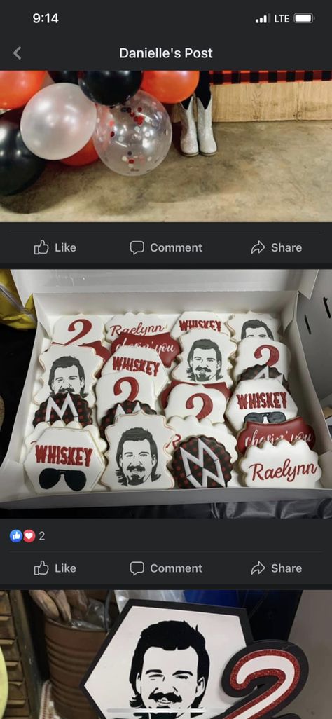 Morgan Wallen Themed Party, Waylon Jennings Birthday Party, Morgan Wallen Cookies Decorated, Morgan Wallen Birthday Party Decor, Morgan Wallen Party Ideas, Morgan Wallen Cake Ideas, Morgan Wallen Cookies, Morgan Wallen Birthday Party Ideas, Morgan Wallen Birthday Cake