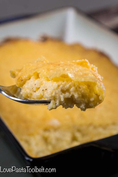 Three Cheese Grits Casserole- (breakfast, brunch, make ahead, recipes) Breakfast Casserole With Grits, Cheese Grits Casserole, Cinnamon Roll French Toast Casserole, Cheese Ideas, Make Ahead Brunch Recipes, Different Cheeses, Grits Casserole, Make Ahead Brunch, Cinnamon Roll French Toast