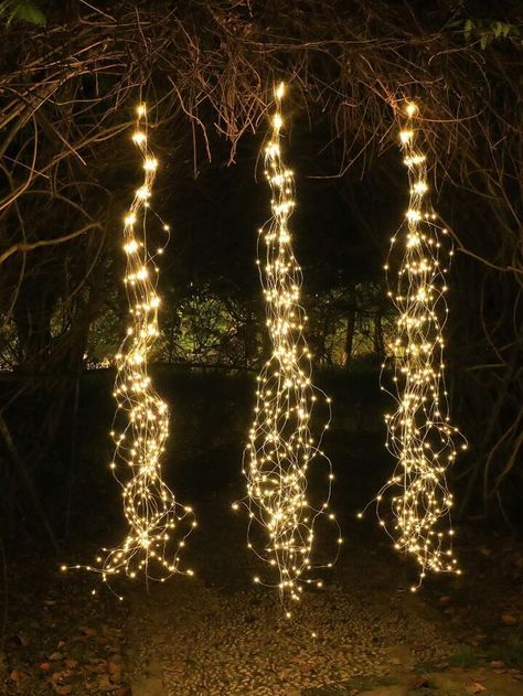 Rattan Lights, Firefly Wedding, String Lamp, Patio Wedding, Fireworks Design, Firefly Lights, Horse Tail, Glam Christmas, Led Tree