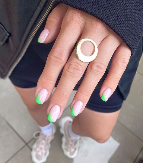 50+ Cute Nails You Need To Try Now! - Prada & Pearls Summer Nails2023, Cute Nails For Summer, Summer Nails Art Designs, Summer Nails Art, Fashionable Nails, Unghie Sfumate, Inspiration Nails, Nails Art Designs, Green French