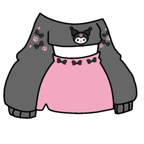 Sanrio Outfits Drawing, Art Base Clothes, Gacha Kuromi, Gacha Art Base, Pink Pixel Art, Gacha Clothes, Cute Eyes Drawing, Paper Dolls Clothing, Kitty Coloring