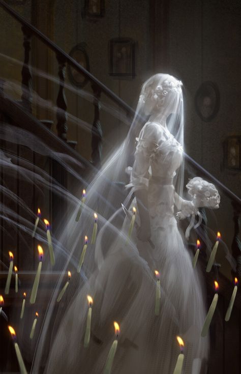 ArtStation - Spirit, Johannes Voss Ghost Bride, Rpg Horror, Rpg Dice, Sci Fi Fantasy, Horror Art, Dark Art, Dark Fantasy, The Magicians, Character Inspiration