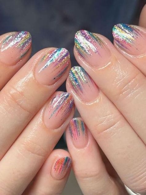 Taylor Swift Short Nails, Taylor Swift Album Nails, Nails For Concert, Coldplay Nails, Night Nails, Firework Nails, Concert Nails, Gala Night, Coldplay Concert