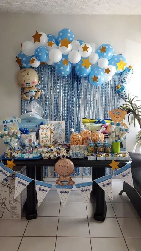 Diy Baby Shower Backdrop, Shower Backdrop Ideas, Baby Shower Backdrop Ideas, Unique Baby Shower Decorations, Indian Baby Shower Decorations, Fiesta Shower, Indian Baby Showers, Baby Boy Decorations, Unisex Baby Shower