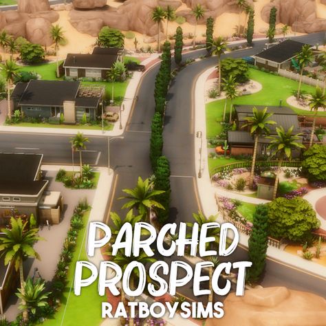 PARCHED PROSPECT - RATBOYSIMS Oasis Springs, Arts Center, Tweet Quotes, Sims 4, Oasis, Springs, Building, Quotes