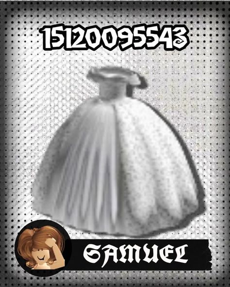 Wedding Dresses Roblox Codes, Roblox Elegant Outfit Codes, Roblox Wedding Dress Codes, Berry Avenue Codes 3d Clothes, White Puffy Sleeve Top, Puffy Sleeves Top, Emo Outfit Ideas, Roblox Sets, Soft Y2k