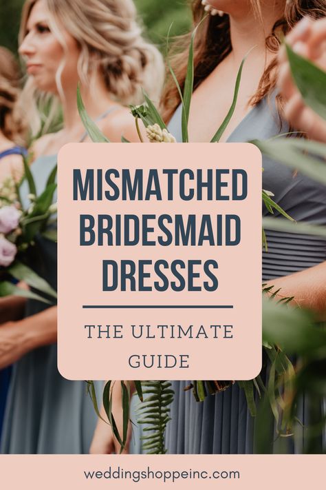 Want to mix and match your bridesmaid dresses?  This is the perfect way to let your girls find the most flattering style for their body!  Plus, it adds a little bit of individuality to each bridesmaid.  Check out our guide to mismatching bridesmaid dresses. Bridesmaid Dresses Different Lengths, Individual Bridesmaid Dresses, Tomboy Bridesmaid Outfit, Where To Buy Bridesmaid Dresses, Mismatch Bridesmaid Dress, Amazon Bridesmaid Dresses, Blue Mix And Match Bridesmaid Dresses, Non Matching Bridesmaid Dresses, Wildflower Bridesmaid Dresses