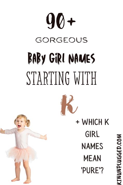 Baby girl names that start with K are always going to be tricky to come up with. Unless you have some in your family that you intend to name your baby after. If you want unique baby girl names starting with K, you might have an even harder time. K Names For A Girl, K Baby Girl Names, K Girl Names, Latest Baby Girl Names, Black Baby Girl Names, Names Of Baby Girl, Short Baby Girl Names, Hebrew Girl Names