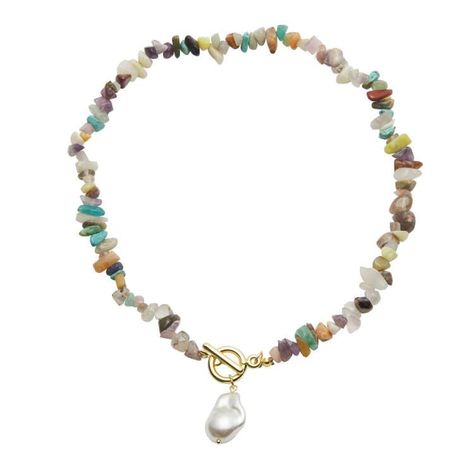 PRICES MAY VARY. Bold Bohemian Style - Make a statement with our bohemian necklace featuring natural, multi-colored stones and baroque pearls for a unique, lively look. Perfect Fit - Measuring at 45cm (17.7 inches) and weighing 31g, this delicate necklace adds a touch of bohemian style to any outfit. Durable and Convenient - Our multi-color stone necklace clasp is made of lightweight acrylic material that won't fade or rust. This Ot clasp design is more convenient to wear than the lobster clasp. Bold Bohemian, Sundance Jewelry, Baroque Pearl Pendant, Boho Statement Necklace, Necklace Clasp, Necklace Ideas, Necklace Clasps, Colored Stones, Bohemian Necklace