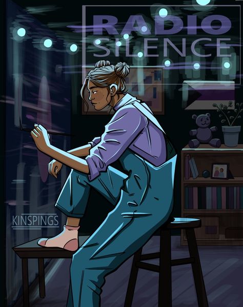 Art by @kinspings on Tumblr Alice Oseman Fanart, Radio Silence Fanart, Radio Silence, Alice Oseman, Alice Book, Reading Art, Fan Book, Cute Texts, Book Characters