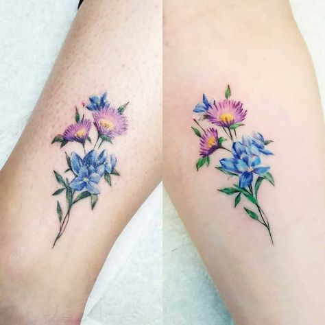 Top 53+ Best Aster Flower Tattoo Ideas - [2021 Inspiration Guide] Aster Flower Moon Tattoo, Aster And Larkspur Flower Tattoo, Aster And Violet Flower Tattoo, Larkspur And Aster Tattoo, Astor Flower Tattoo, Aster Flower Tattoo Color, Morning Glory And Aster Flower Tattoo, Morning Glory Aster Tattoo, Virgo Flower Tattoo September