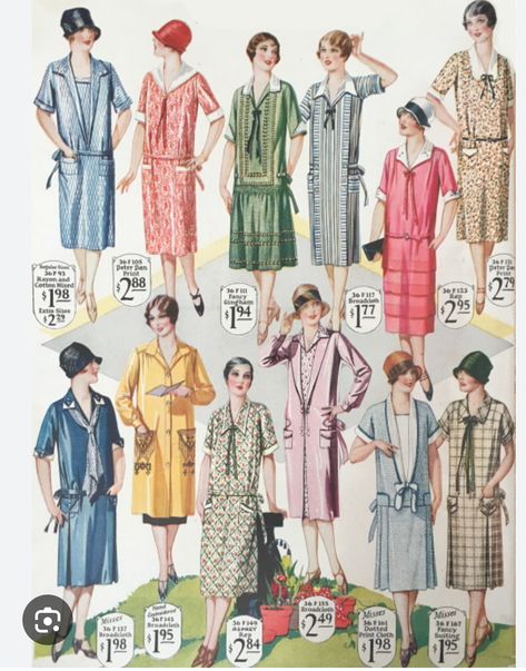 1920s Casual Fashion, 1920 Fashion Women, 20’s Fashion, 1920s Day Dress, Roaring 20s Fashion, Daytime Outfits, 1920s Fashion Women, 1920s Dresses, Fashion Timeline