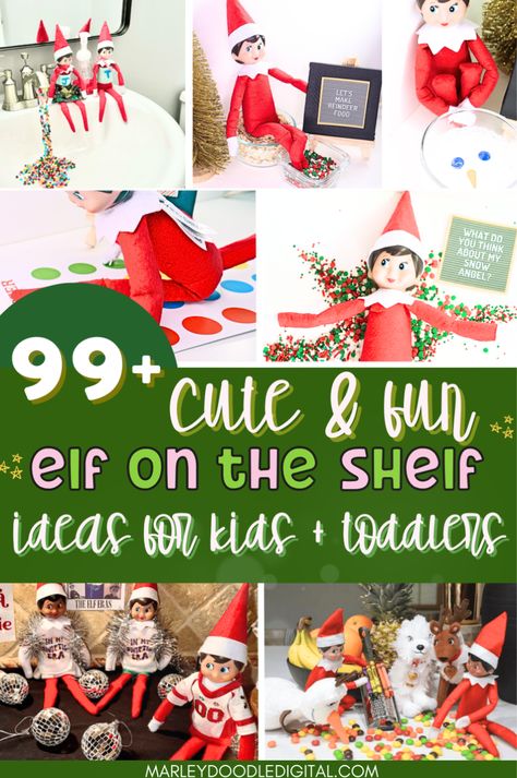 Need quick and creative Elf on the Shelf ideas? This list of 99+ easy elf ideas will make your holiday season stress-free! From funny antics to acts of kindness, these ideas are perfect for kids of all ages. Whether it’s a fast setup or a last-minute plan, these fun and simple elf activities will keep the magic alive. Get inspired with these easy elf ideas and get the free printables and props! Elf On The Shelf Patterns Free Printable, Elf On The Shelf List Of Ideas, Elf On The Shelf Ideas Free Printables, Elf On The Shelf Challenge Ideas, Elf On The Shelf Props Free Printable, Birthday Elf On The Shelf Ideas, Elf On The Shelf Printables Free Props, Elf Nice List Free Printable, Simple Elf On The Shelf Ideas