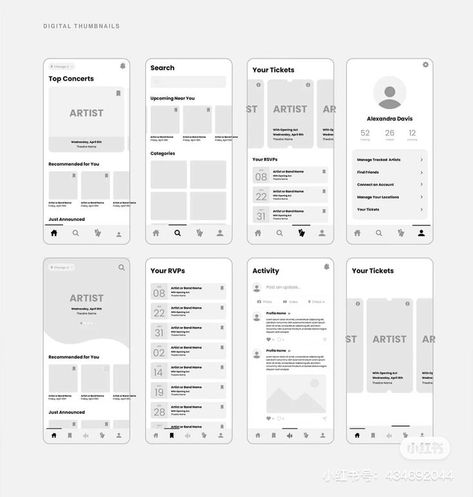 App Wireframe, Ux Design Principles, Web Development Programming, App Design Layout, Wireframe Design, App Interface Design, App Layout, App Interface, Social Media Design Inspiration