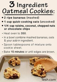 210 Cupcakes ideas | cupcake cakes, cupcake recipes, just desserts Easy Healthy Cookie Recipes, Healthy Cookie, Recipes With Few Ingredients, Healthy Cookie Recipes, Makanan Diet, Think Food, Diet Vegetarian, Three Ingredient, Healthy Cookies