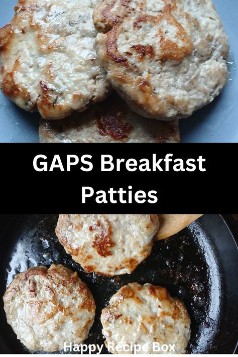 Ground chicken and apple seasoned just right make a delicious and nourishing way to start the day! Unprocessed, clean breakfast patties make an easy and frugal breakfast. This easy chicken apple breakfast sausage is made from scratch and is gluten free, grain free, GAPS compliant, and allergy friendly. Chicken Breakfast Patties, Gaps Breakfast Recipes, Gaps Breakfast, Squash Pancakes, Chicken Fennel, Gaps Diet Recipes, Egg Free Breakfast, Protein Rich Breakfast, Gaps Recipes