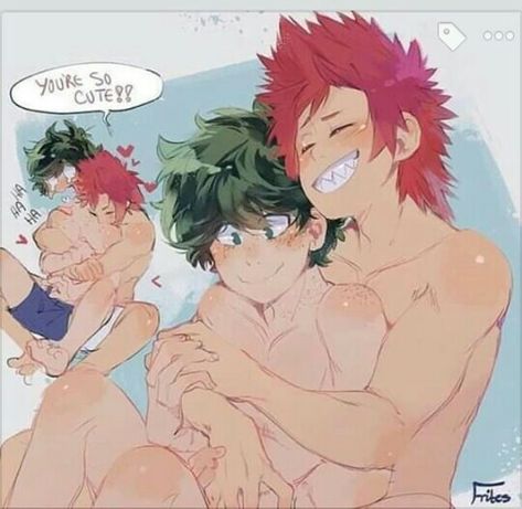 Kirideku Kirishima Eijirou, Midoriya Izuku, My Hero Academia Episodes, Anime Boyfriend, Hero Academia Characters, Gay Art, Anime Ships, My Hero Academia Manga, Izuku Midoriya