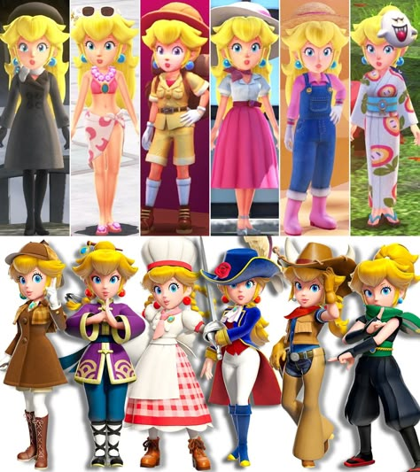 Princess Peach: Showtime! Princess Peach Game, Mario Day, Princess Peach Cosplay, Peach Clothes, Super Princess Peach, Super Mario Princess, Vestidos Anime, Super Princess, Peach Mario