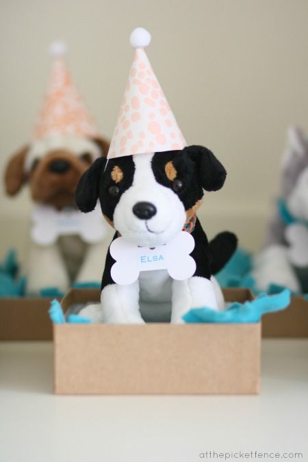 Adopt A Dog Party Favor, Doggy Birthday Party For Dogs Goody Bags, Dog Theme Party Favors, Dog Theme Centerpieces, Adopt A Puppy Birthday Party, Dog Themed Birthday Party Ideas, Puppy Party Theme, Puppy Party Favors, Dog Party Favors