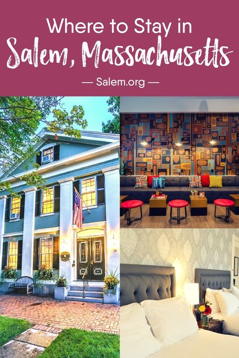 Salem Massachusetts Where To Stay, Best Places To Stay In Salem Ma, Where To Stay In Salem Massachusetts, Places To Stay In Salem Massachusetts, Salem Massachusetts Hotels, Witchy Weekend, Salem Show, Salem October, Salem Aesthetic