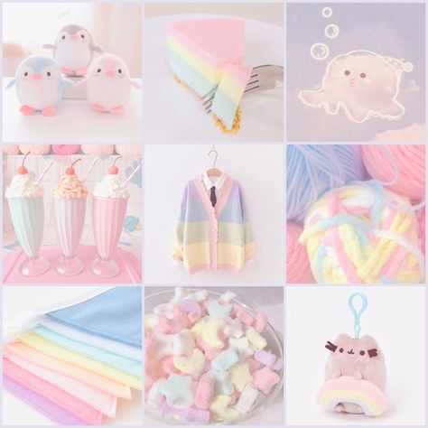 Cotton Candy Mood Board, Pastel Pink Moodboard, Pastel Mood Board, Rainbow Moodboard, Pastel Moodboard, Pastel Rainbow Aesthetic, Pastel Kidcore, Mood Bored, Adopt Idea