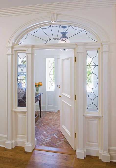 Reconsidering the Old-Fashioned Vestibule Front Door Vestibule Entryway, Front Door Vestibule, Vestibule Entryway, Trendy Flooring Ideas, Trendy Flooring, Inexpensive Flooring, Foyer Design, Entry Hallway, The Cliff